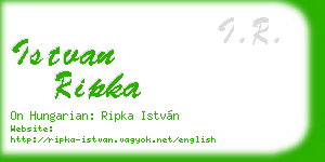 istvan ripka business card